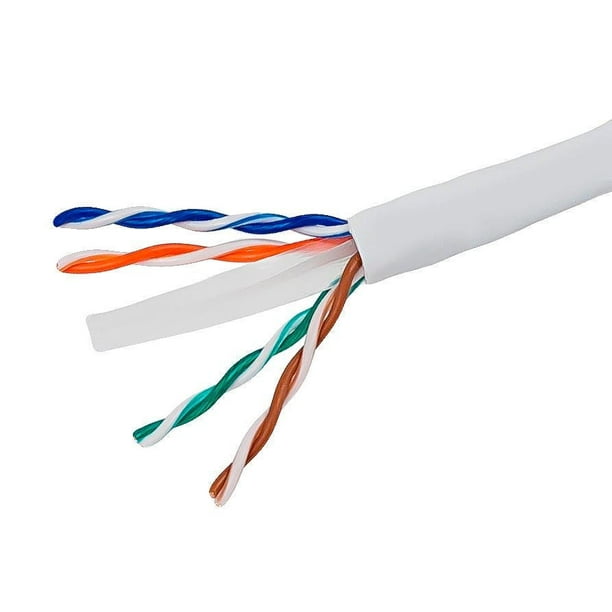 Cat5E Ethernet LAN Network UTP Cable CMR Riser Solid Copper Wire Orange 250ft 